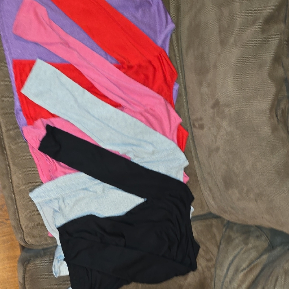 4 Colorful ,Long Sleeve Girls Size 7/8